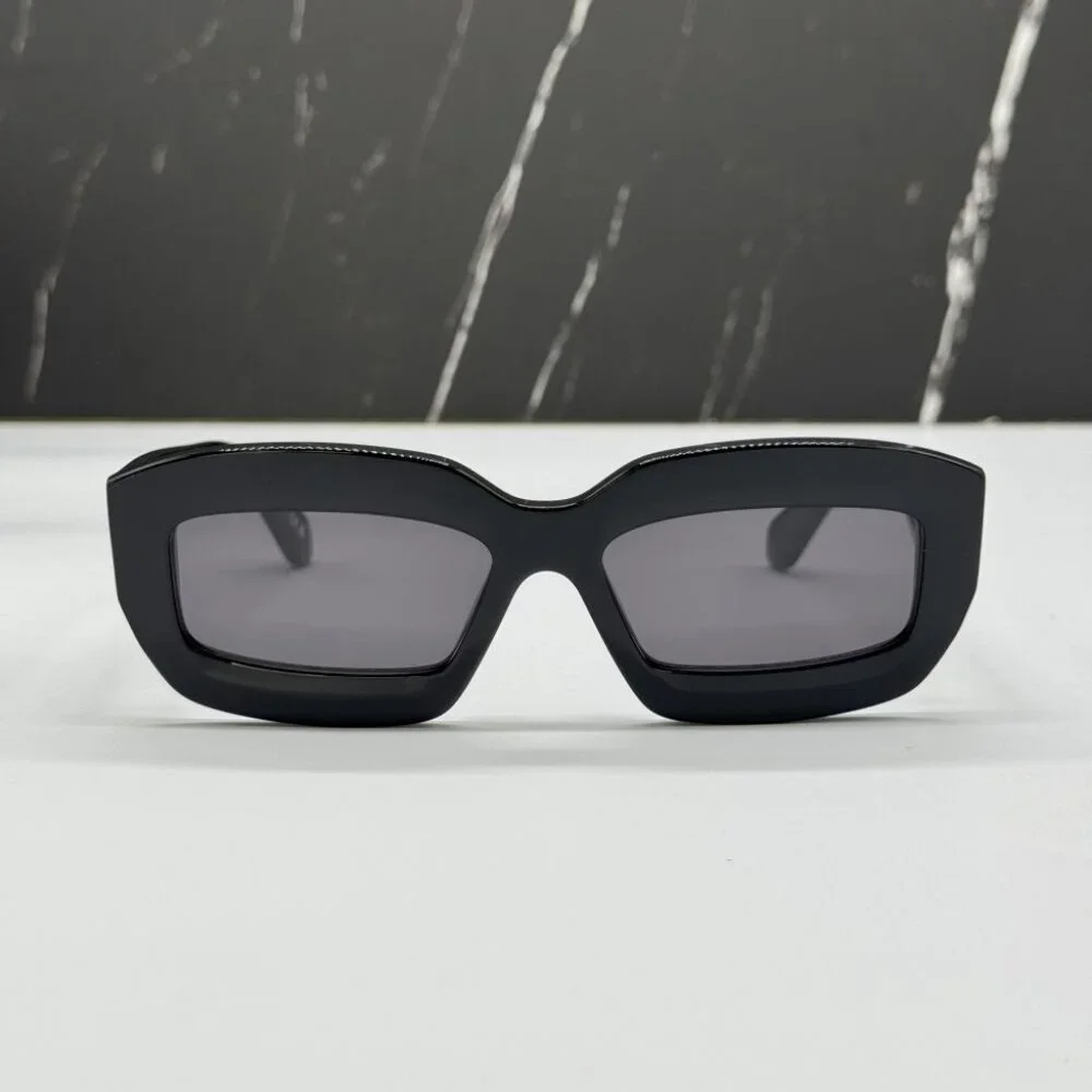 NEW OFF-WHITE OERI138 CHARLOTTE 1007 SUNGLASSES UNISEX BLACK SQUARE EYEWEAR